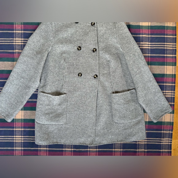 Per Una Wool Blend Pea Coat Jacket *flaw* - Picture 5 of 15